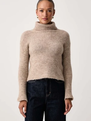 iBlues sweter damski z wełną IBLNOCINO beżowy