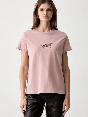 iBlues T-shirt damski bawełniany IBLNUVOLE różowy