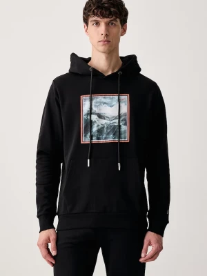 Iceberg bluza z kapturem męska bawełniana czarny
