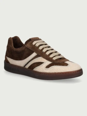 Iceberg California sneakersy damskie skórzane brązowy