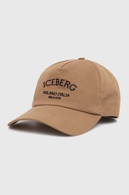 Iceberg czapka z daszkiem kolor beżowy z aplikacją 71 046 950