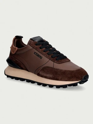 Iceberg Hyper sneakersy męskie skórzane brązowy
