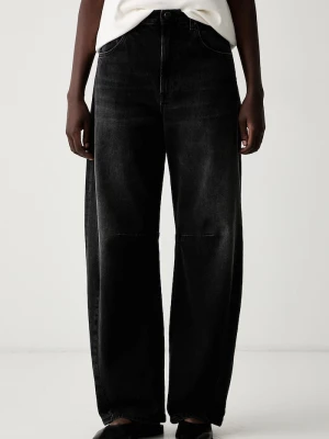 Iceberg jeansy relaxed fit damskie czarny
