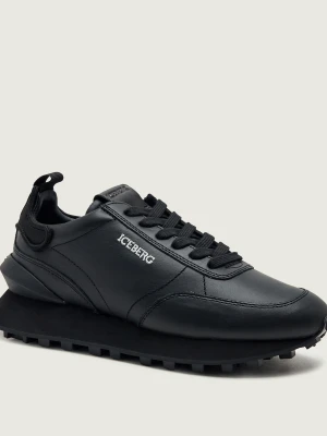 Iceberg Skórzane sneakersy Hyper czarny