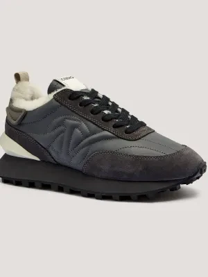 Iceberg Skórzane sneakersy | shearling