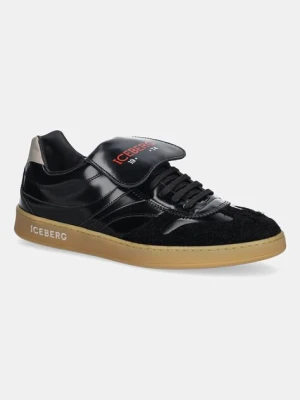 Iceberg sneakersy skórzane California kolor czarny IU180901