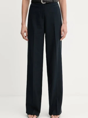 Iceberg spodnie damskie kolor granatowy szerokie high waist B101 5257