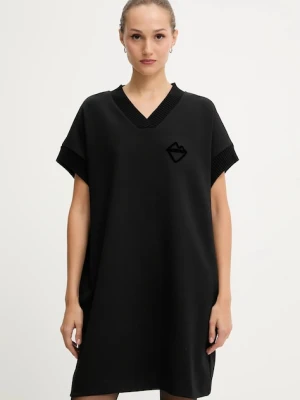 Iceberg sukienka kolor czarny mini oversize H011 6331