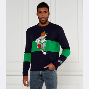 Iceberg Sweter Iceberg 50th Anniversary | Regular Fit | z dodatkiem wełny