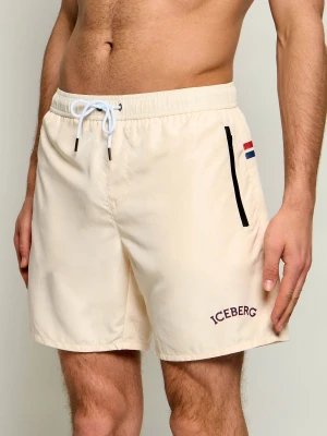 Iceberg Szorty kąpielowe | Regular Fit kremowy