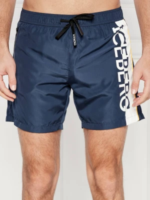 Iceberg Szorty kąpielowe | Regular Fit granatowy