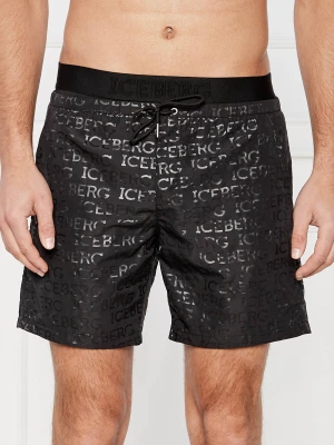 Iceberg Szorty kąpielowe | Regular Fit czarny