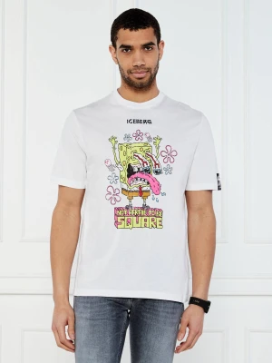 Zdjęcie produktu Iceberg T-shirt Iceberg x Spongebob | Regular Fit biały