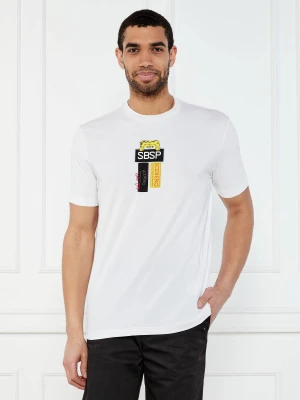 Iceberg T-shirt Iceberg x Spongebob | Regular Fit biały