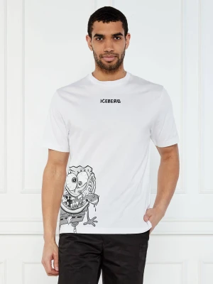 Iceberg T-shirt Iceberg x Spongebob | Regular Fit biały
