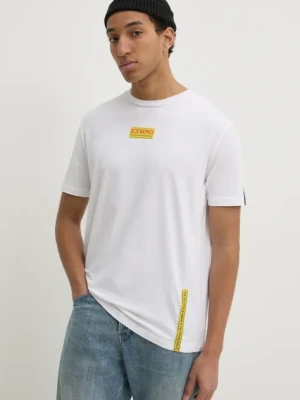 Iceberg t-shirt męski kolor biały z aplikacją F019 6318