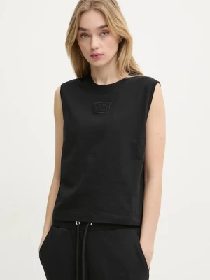 Iceberg top bawełniany kolor czarny T131 6325