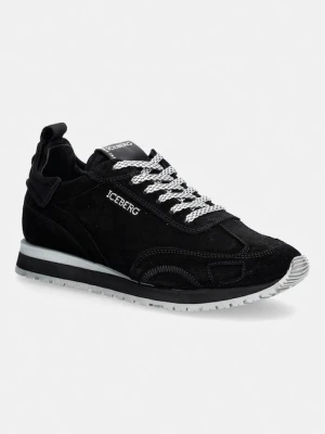 Iceberg Ultra sneakersy męskie zamszowe czarny