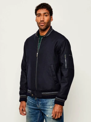 Iceberg Wełniana kurtka bomber | Regular Fit | z dodatkiem jedwabiu