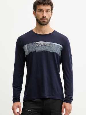 Icebreaker bielizna funkcyjna Merino 200 Oasis kolor granatowy IB0A57BD4011