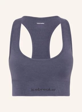 Icebreaker Biustonosz Sportowy 260 Zoneknit Seamless Z Wełną Merino grau