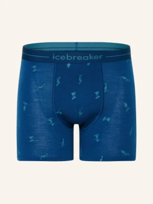 Icebreaker Bokserki Z Bielizny Funkcyjnej Anatomica Z Wełny Merino blau