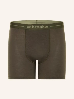 Icebreaker Bokserki Z Bielizny Funkcyjnej Anatomica Z Wełny Merino gruen