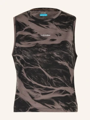 Icebreaker Koszulka Bez Rękawów 125 Cool-Lite Speed Z Wełną Merynosową braun