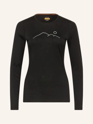Icebreaker Koszulka Funkcjonalna Merino 200 Oasis Z Wełny Merynosowej schwarz