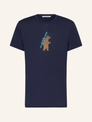 Icebreaker Koszulka Z Wełny Merynosowej blau