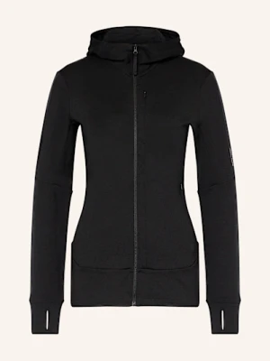 Icebreaker Kurtka Jako Warstwa Środkowa Merino 260 Quantum Iv Z Wełny Merino schwarz