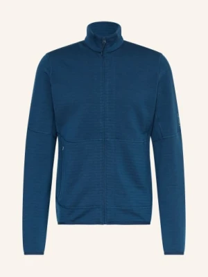 Icebreaker Kurtka Jako Warstwa Środkowa Merino 400 Descender blau