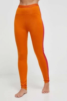 Icebreaker legginsy funkcyjne 200 Oasis kolor pomarańczowy