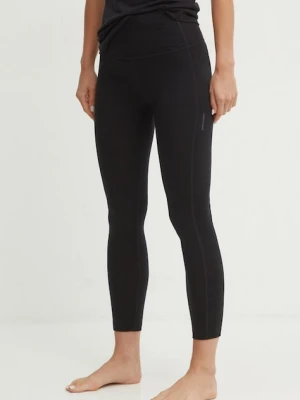 Icebreaker legginsy sportowe Merino 260 Fastray II damskie kolor czarny gładkie IB0A56XI0011