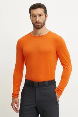 Icebreaker longsleeve funkcyjny Merino 200 Oasis kolor pomarańczowy IB10436505N1