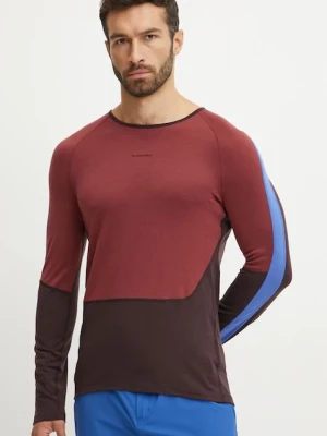 Icebreaker longsleeve funkcyjny Merino 200 Sonebula bordowy