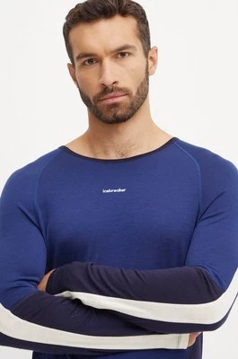 Icebreaker longsleeve funkcyjny Merino 200 Sonebula kolor granatowy IB0A56QH0901