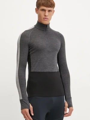 Icebreaker longsleeve funkcyjny Merino 200 ZoneKnit kolor szary IBBA56H95851