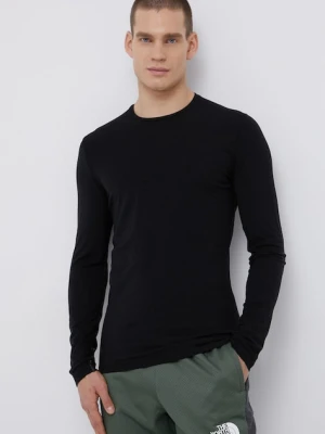 Icebreaker longsleeve funkcyjny wełniany kolor czarny
