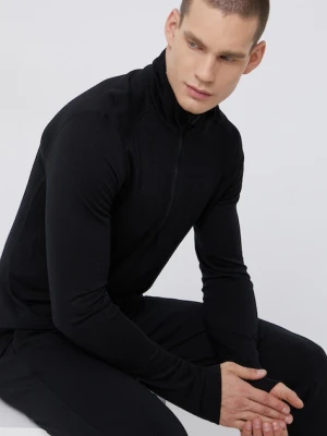 Icebreaker Longsleeve wełniany 200 Oasis LS Half Zip kolor czarny IB1043670011