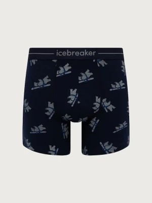 Icebreaker męskie z dodatkiem merino 150 Anatomica granatowy