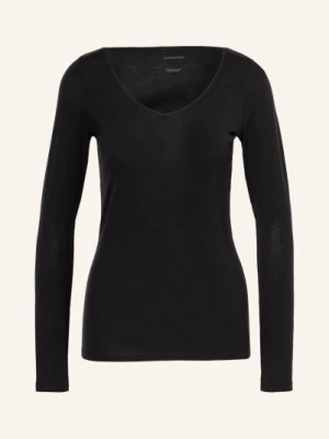 Icebreaker Podkoszulek Funkcyjny Siren Sweetheart Z Wełny Merino schwarz