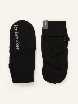 Icebreaker Rękawiczki Wielofunkcyjne Sierra Convertible Z Wełny Merynosowej schwarz