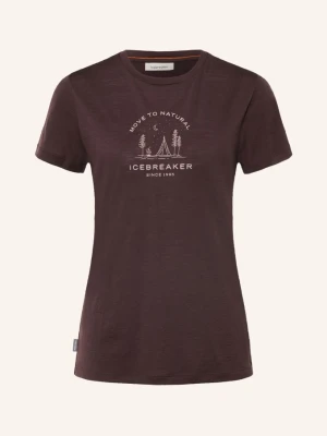 Icebreaker T-Shirt 150 Tech Lite Z Wełny Merynosowej braun CIEMNOBRĄZOWY