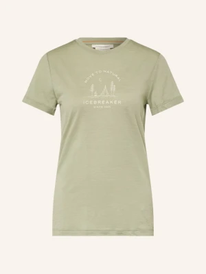 Icebreaker T-Shirt 150 Tech Lite Z Wełny Merynosowej gruen KHAKI