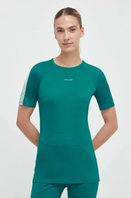 Icebreaker t-shirt funkcyjny 125 ZoneKnit kolor turkusowy