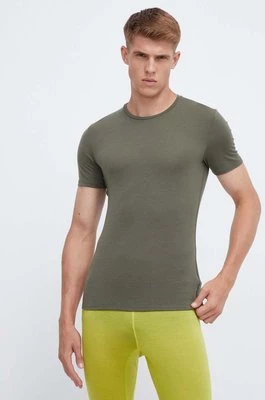 Icebreaker t-shirt funkcyjny Anatomica kolor zielony