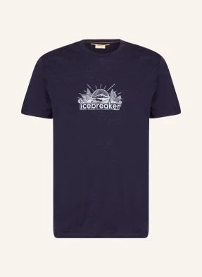 Icebreaker T-Shirt Merino 150 Tech Lite Iii Z Wełny Merino blau
