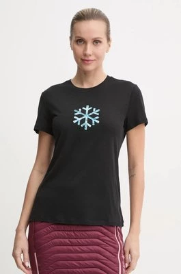 Icebreaker t-shirt sportowy Icebreaker X Protect Our Winters kolor czarny IB0A57470011