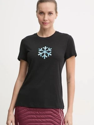 Icebreaker t-shirt sportowy Icebreaker X Protect Our Winters kolor czarny IB0A57470011